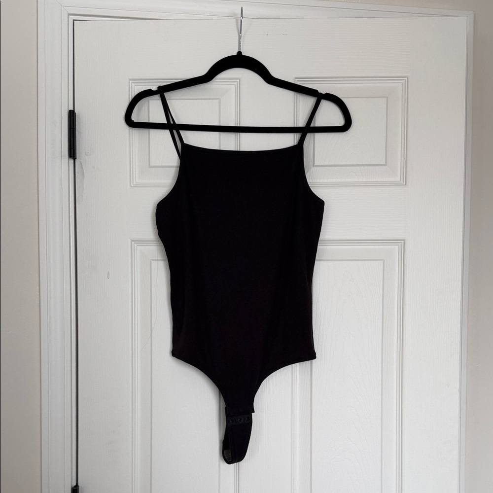 Madewell Black Thong Bodysuit